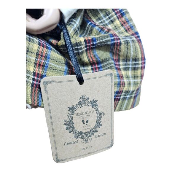 Yesterday's Child The Boyds Collection Olivia Doll Plaid Dress Porcelain Face - Picture 5 of 11